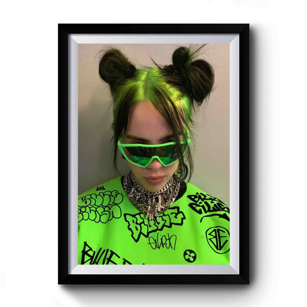 新品L】 Tefuny／GREEN BILLIE EILISH POSTER 新品L】 Tefuny／GREEN